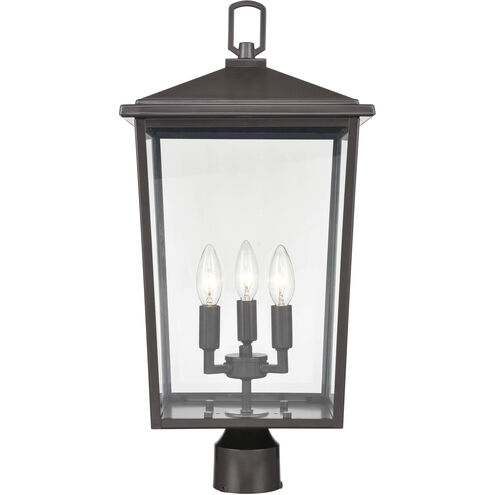 Fetterton 3 Light 23 inch Powder Coated Bronze Outdoor Post Lantern